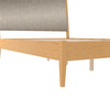 DHP Dacin Wood and Upholstered Platform Bed - Beige - Queen
