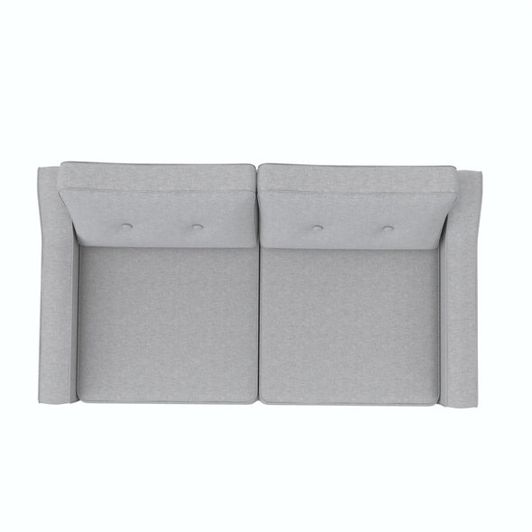 Zion Modular 2-Seater Loveseat Sofa - Gray - 2-Seater