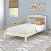 Braylon Wood Bed - White