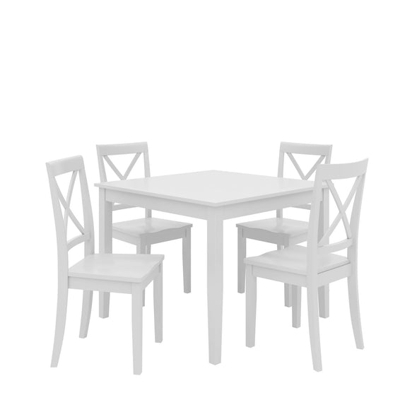 Sunnybrook 5-Piece Rustic Dining Set - White
