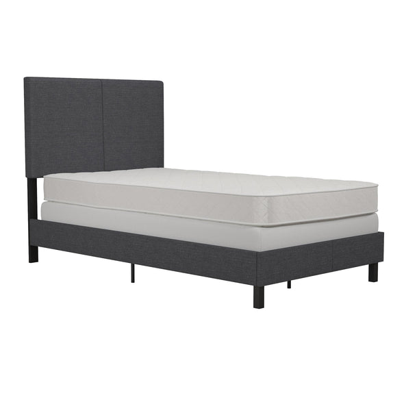 Janford Bed Frame with Adjustable Headboard - Gray - Twin