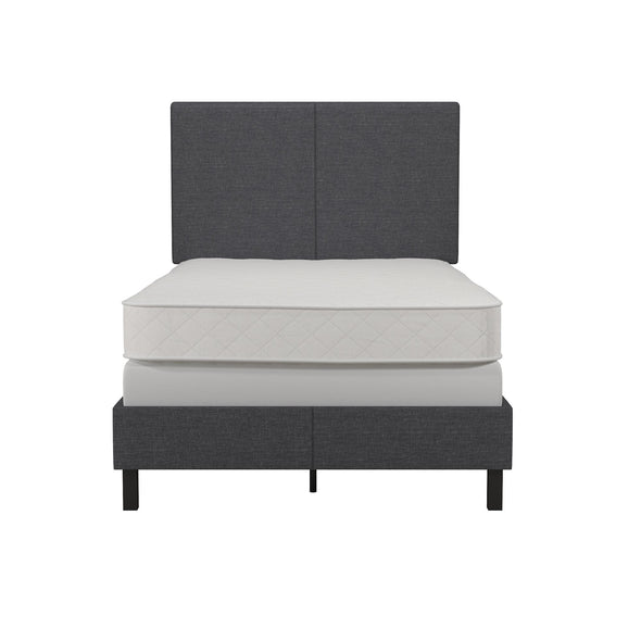 Janford Bed Frame with Adjustable Headboard - Gray - Twin