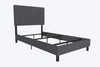 Janford Bed Frame with Adjustable Headboard - Gray - Twin