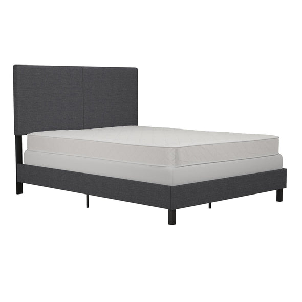 Janford Bed Frame with Adjustable Headboard - Gray - Full