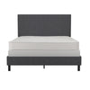 Janford Bed Frame with Adjustable Headboard - Gray - Full