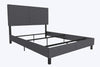 Janford Bed Frame with Adjustable Headboard - Gray - Full