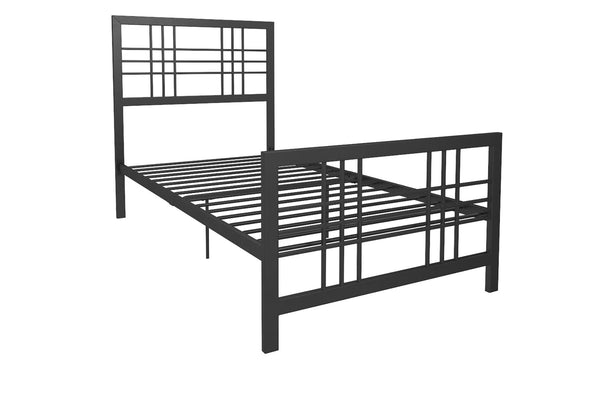 Burbank Metal Bed Frame - Black - Twin