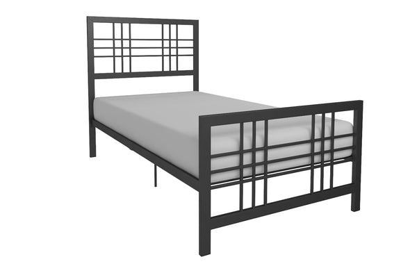 Burbank Metal Bed Frame - Black - Twin