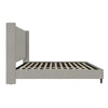 Eveline Upholstered Wingback Bed - Textured Gray Canvas - King