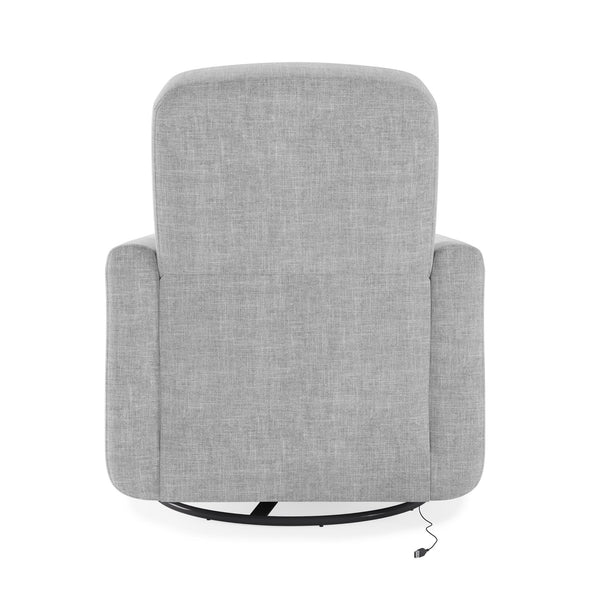 Step Swivel Accent Chair with USB - Light Gray