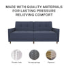 Andora Futon Sofa Bed - Navy Linen