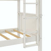 Bailen Kid's Wooden Bunk Bed - White - Twin-Over-Twin