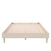 DHP Cologne Tool-Less Wood Platform Bed, Queen, Light Oak - Light Oak - Queen