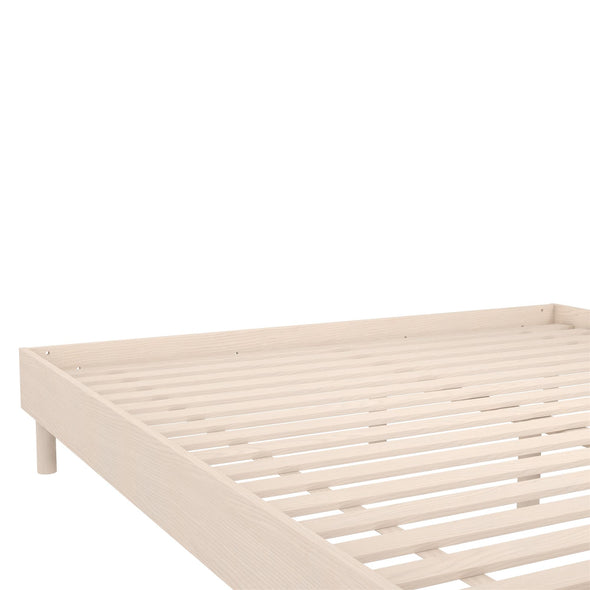 DHP Cologne Tool-Less Wood Platform Bed, King, Light Oak - Light Oak - King
