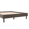 DHP Cologne Tool-Less Wood Platform Bed, Full, Walnut - Walnut - Full