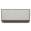 DHP Cologne Tool-Less Upholstered Wood Headboard, Full, Walnut - Walnut - Full