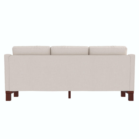 Brooklyn Upholstered Wood Base Sofa - Beige - 3-Seater