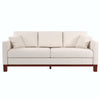 Brooklyn Upholstered Wood Base Sofa - Beige - 3-Seater