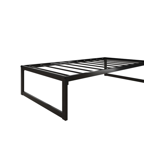 Avey Modern Metal Platform Bed Frame - Black - Twin
