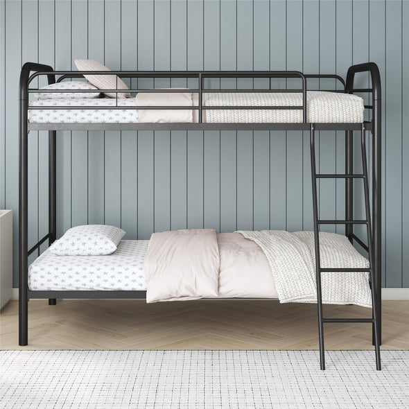 Dusty Metal Bunk Bed - Black - Twin-Over-Twin