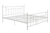 Manila Metal Bed Frame - White - King