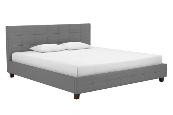 Dakota Platform Bed Frame - Gray - King