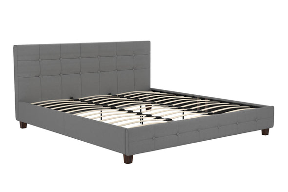 Dakota Platform Bed Frame - Gray - King