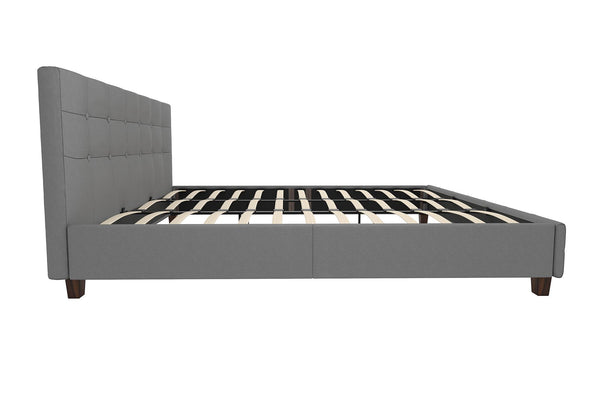 Dakota Platform Bed Frame - Gray - King