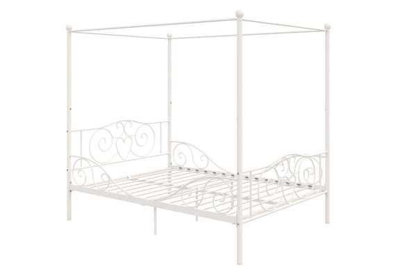Canopy Metal Bed Frame - White - Full