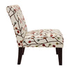 Teagan Floral Armless Accent Chair - Floral