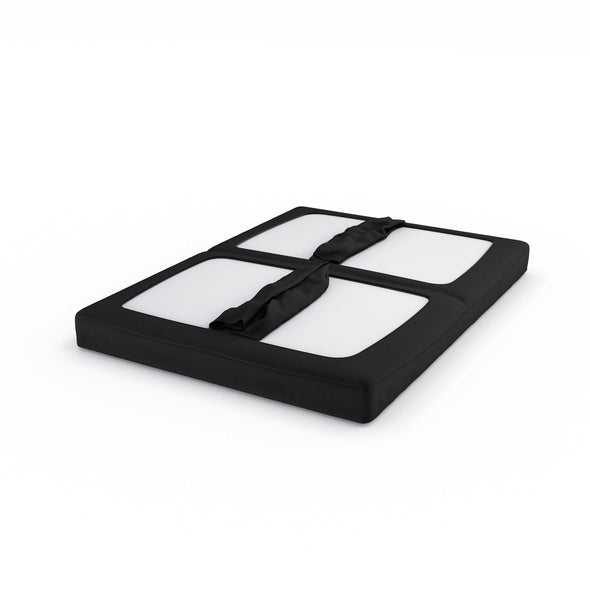 Elbern Futon Set with Black Frame and 6" Mattress - Black - Full