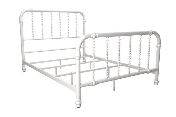 DHP Jenny Lind Metal Bed, White, Full - White - Full