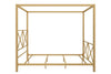 Rosedale Metal Canopy Bed Frame - Gold - Queen