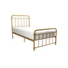 Wallace Metal Bed Frame - Gold - Twin