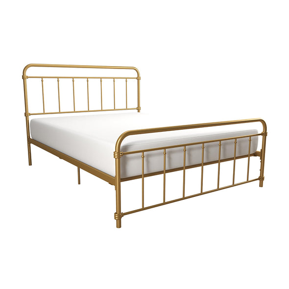 Wallace Metal Bed Frame - Gold - Full