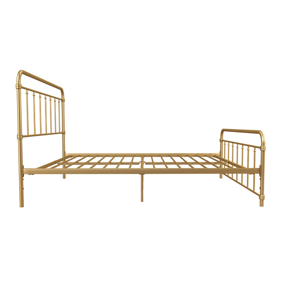 Wallace Metal Bed Frame - Gold - Full