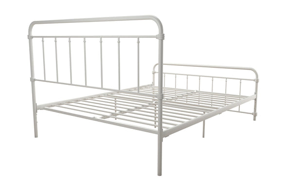 Wallace Metal Bed Frame - White - Queen