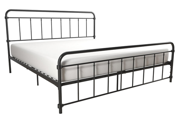 Wallace Metal Bed Frame - Black - King