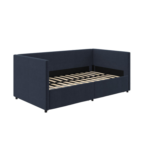 Daybed with Storage - Blue Linen - Twin