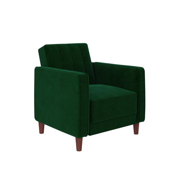 Pin Tufted Accent Chair - Green