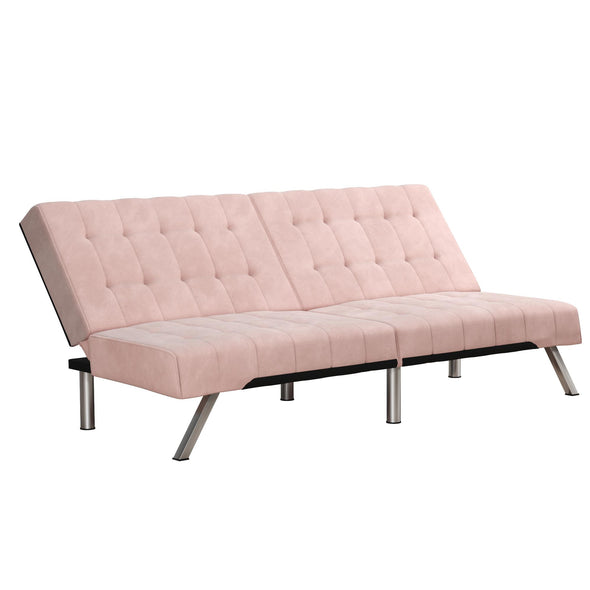 Emily Futon Sofa Bed - Pink
