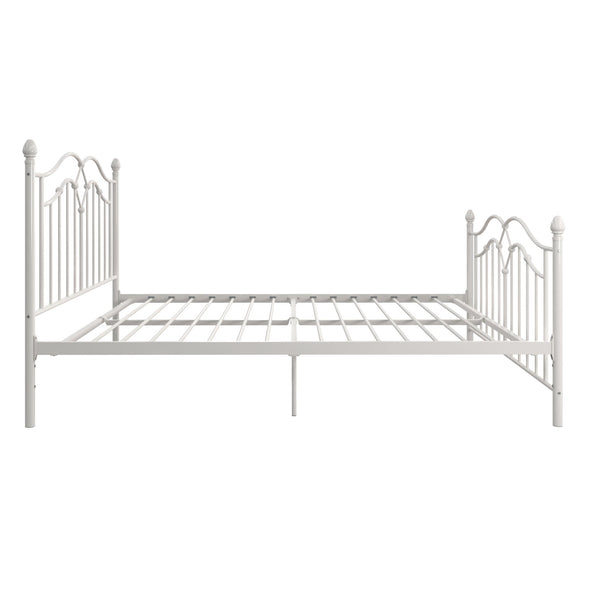 Tokyo Metal Bed Frame - White - Queen