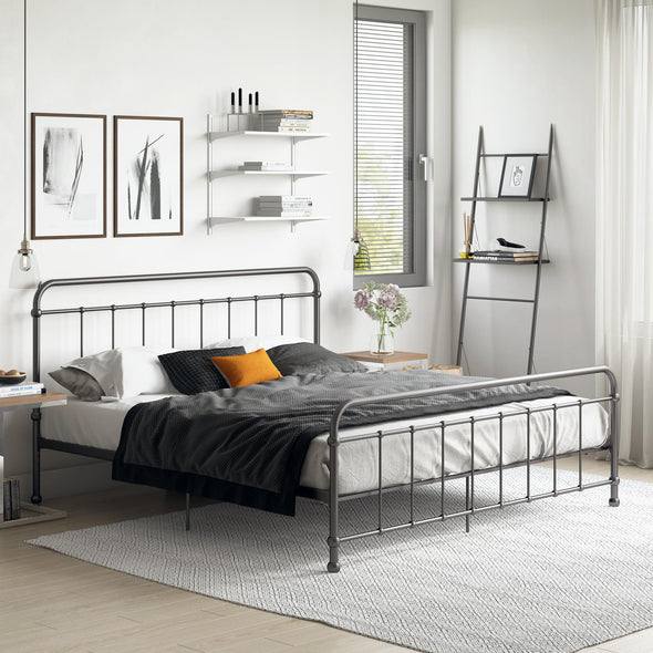 Brooklyn Iron Bed Frame - Black - King