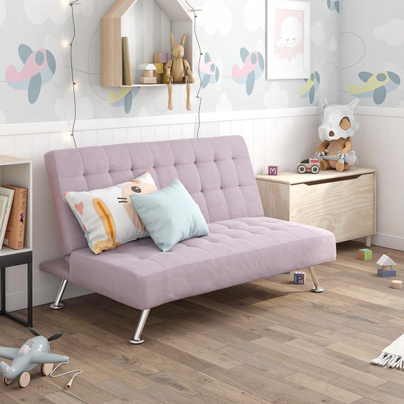 Milo Kids Futon Sofa Bed - Lilac