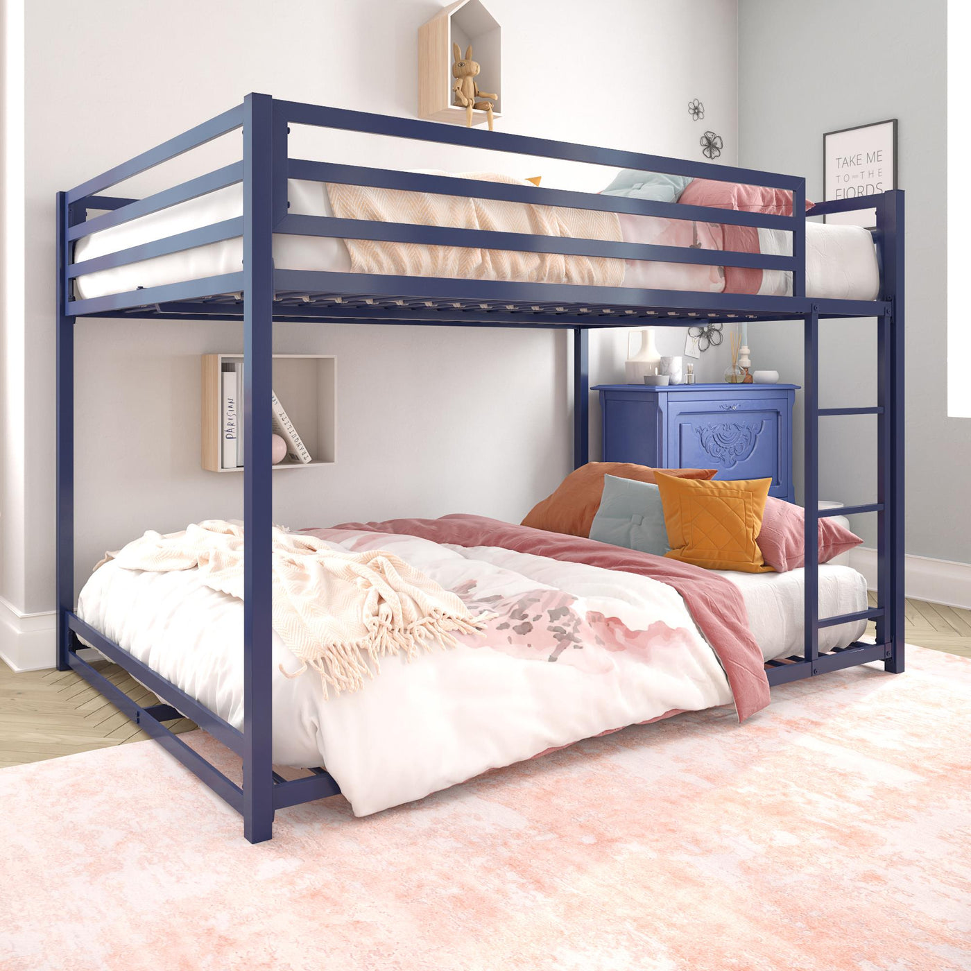 Dhp full over full metal bunk bed deals