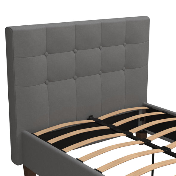 Dakota Platform Bed Frame - Gray - Twin