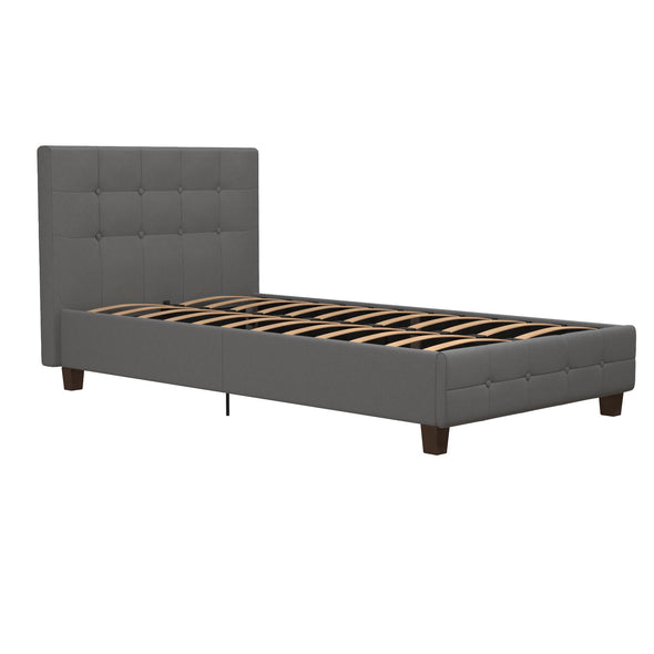 Dakota Platform Bed Frame - Gray - Twin
