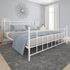 Manila Metal Bed Frame - White - King