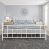 Manila Metal Bed Frame - White - King