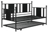 Langham Metal Daybed with Trundle - Black - Full